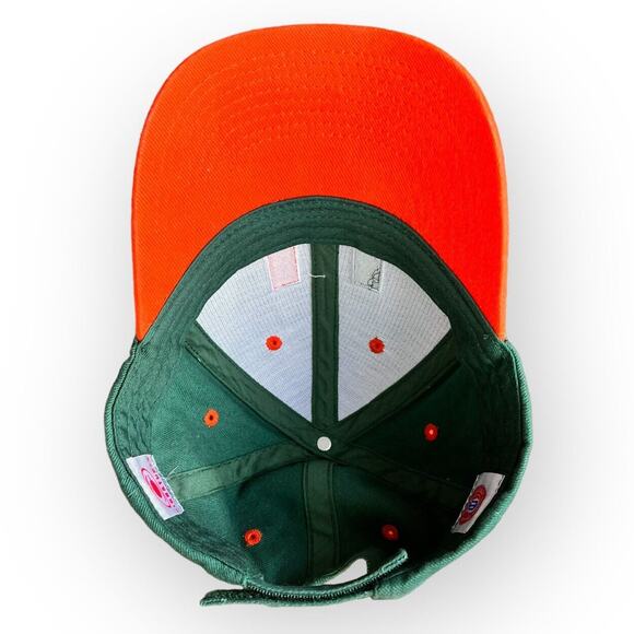 Miami Hurricanes Hat Canes Cap Green Adjustable College Football Teamwear Sports - Picture 5 of 9